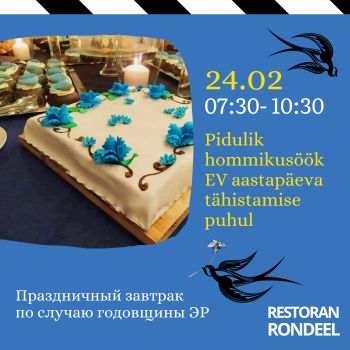 Vabariigi aastapäeva pidulik hommikusöök Rondeelis