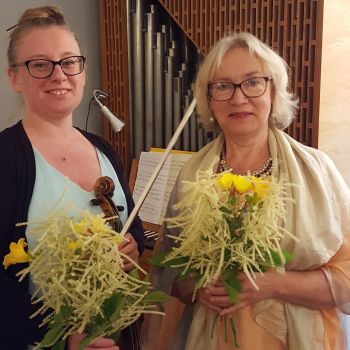 Концерт «Три Музыкальных Гиганта» в Нарвском замке: выступят Ребекка Карлсон (скрипка) и Марью Риисикамп (клавесин).