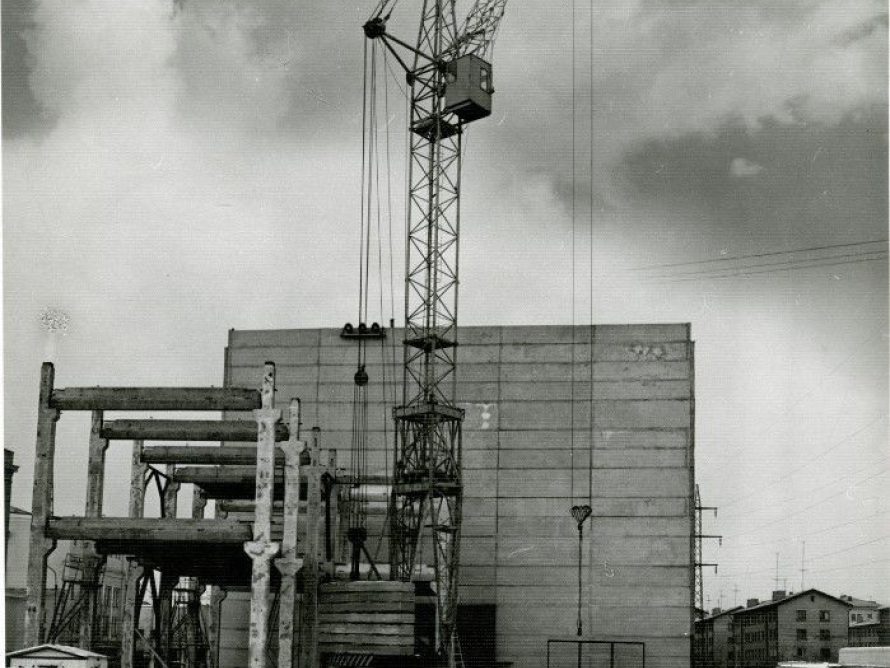 Tehase Baltijets ehitus. Bogdanov, O. 1970 (Narva Muuseum)