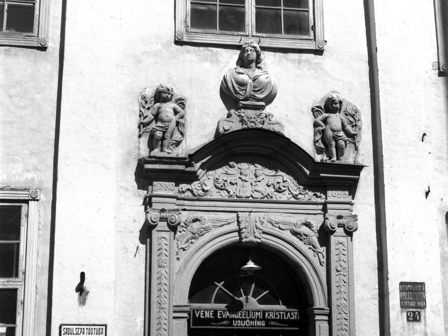 Hermann Poorteni maja portaal, 1695. Bildarchiv Foto Marburg, 1900-1940