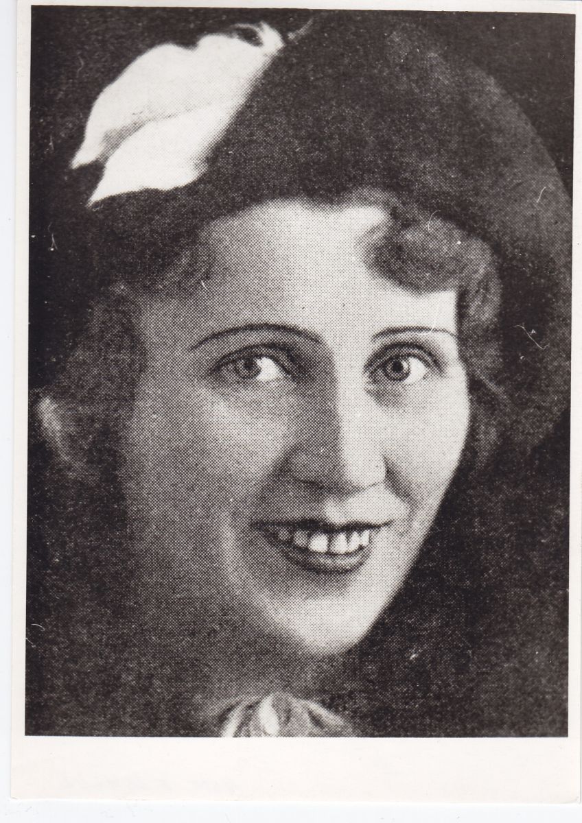 Näitleja Amanda Ulm-Lääne. 1936. Foto Narva Muuseumi kogust