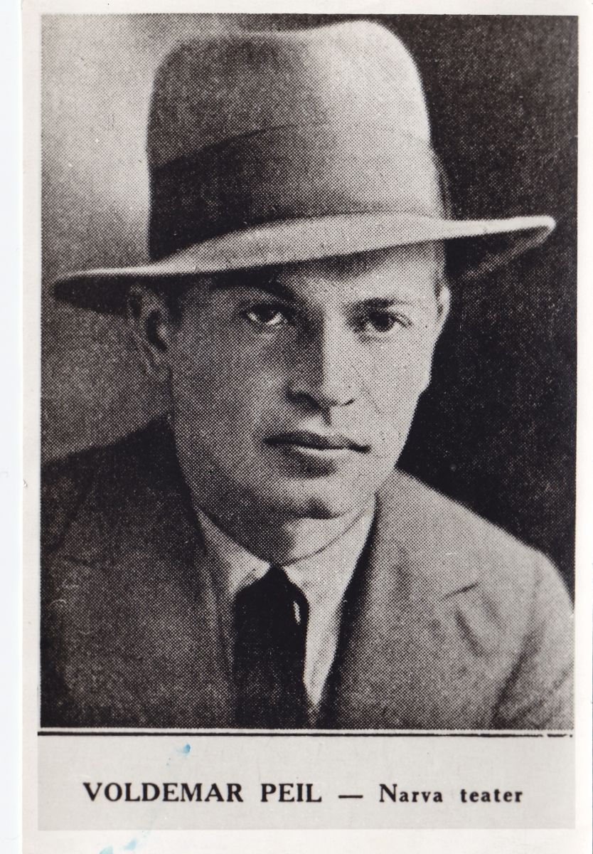 Narva teatri dekoraator (1932–1940) Voldemar Peil. 1938. Foto Narva Muuseumi kogust